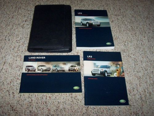 2006 land rover lr3 owner owner&#039;s manual user guide se hse 4.0l v6 4.4l v8 4x4