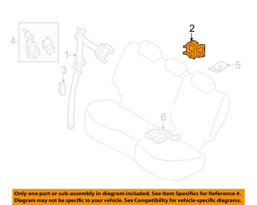 Nissan oem 2015 murano rear seat belts-belt &amp; retractor 888545aa8a