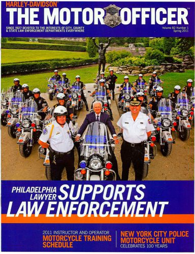 Spring 2011 harley-davidson police motor officer magazine -nyc motorcycle police