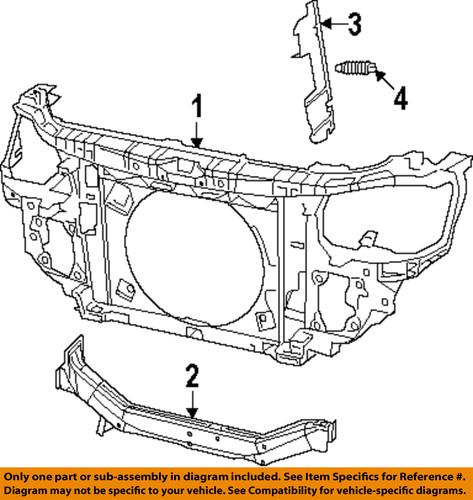 Dodge oem 5058507ac radiator support-side shield