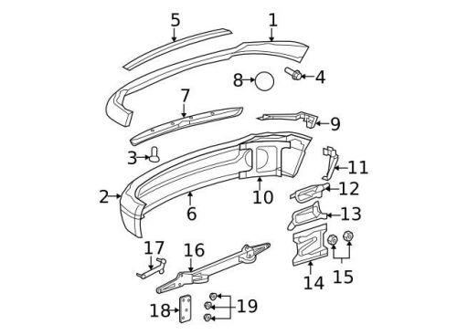 Genuine 1993-2016 mopar reinforcement retainer 6502625