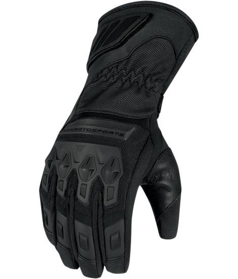 Icon citadel womens waterproof motorcycle gauntlet gloves black xl extra large