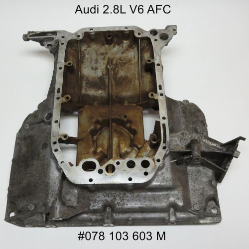 Audi 2.8l v6 afc a4 b5 a6 c4 oil pan sump upper part 1995-97 genuine 078103603m