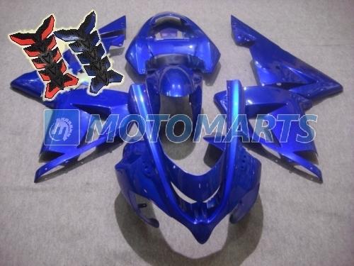 Free tank pad x2! aftermarket fairing kit for kawasaki ninja zx10r 2004 2005 ab