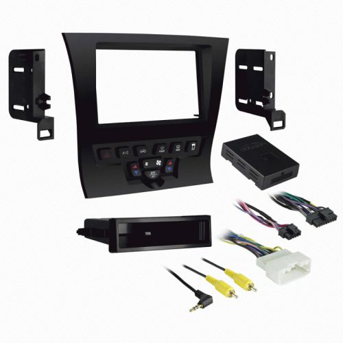 Metra 99-6525b 11-up chrysler 300 vehicle single/double iso din dash kit - black