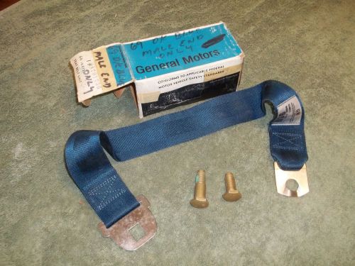 Nos 1969 gm dark blue seat belt