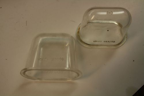 Volvo 122 wagon rear license plate light lens. fits all years. nice condition.