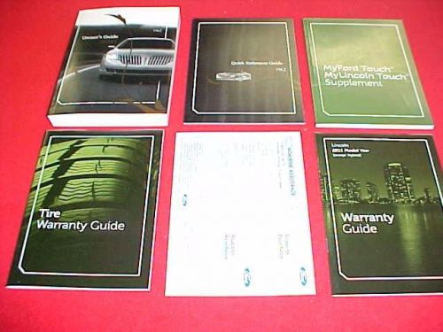 2011 lincoln mkz original new owners manual service guide book kit 11 navigation