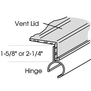 Heng&#039;s vent lid, 14x14,  old style elixir, amber, bagged 90084-c1