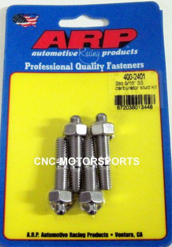 Arp carb stud kit 400-2401 standard 5/16 size 1.700 oal qty 4 stainless 300