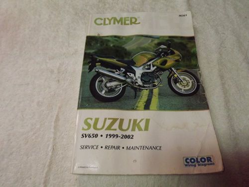 Suzuki (clymer) sv650 1999-2002 service manual