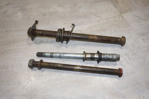 85 1985 yz250  front rear wheel axle shaft bolt swing arm tension