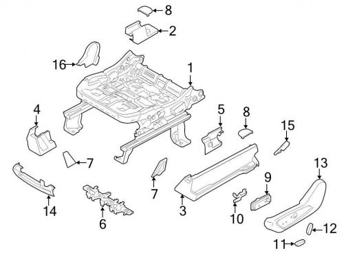 Ford oem seat track cover ej7z7861748ah image 3