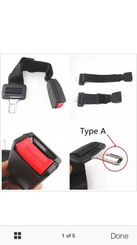 Car adjustable seat belt buckle extender 15&#034;-19&#034; type a,black-e4 safe for jeep