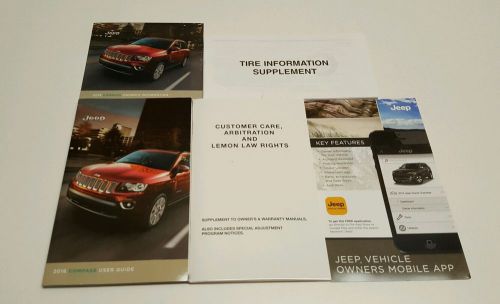 2016 jeep compass owners manual user guide latitude 2.4l 2.0 cvt sport 4wd 2wd