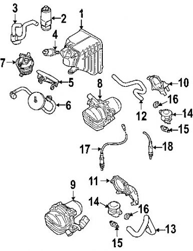 Porsche 95560510702 genuine oem leak detect pump