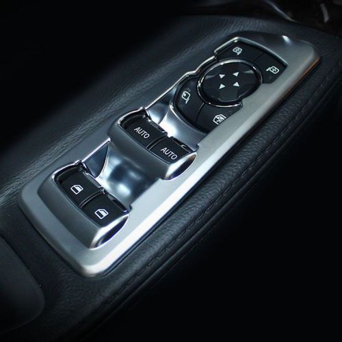 4pcs chrome window switch panel trim cover molding for ford explorer 2011-2015