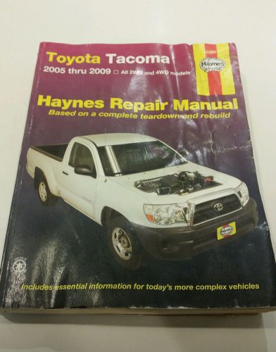 Toyota tacoma 2005 thru 2009 haynes repair manual