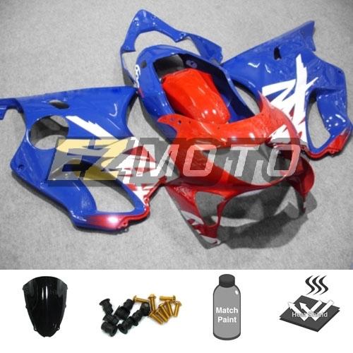 Bodywork fairing kit pack w/ windscreen & bolts for honda cbr600 f4 1999 2000 af