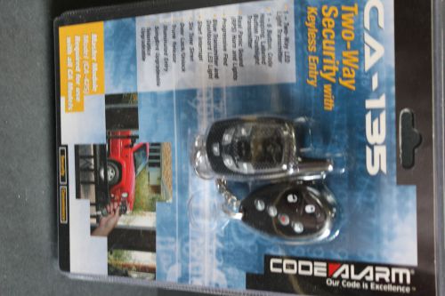 Code alarm 2-way led security system with keyless entry (ca-135)