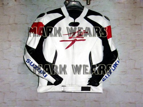 Suzuki yoshimura hayabusa leather motorbike / motorcycle leather racing jacket