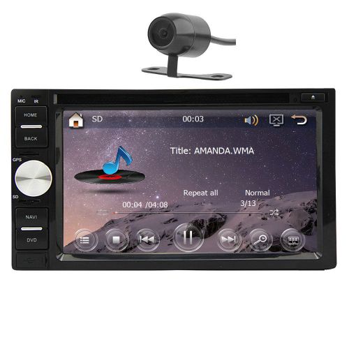 Wince car dvd player in dash audio gps bluetooth ipod tv radio subwoofer rds cam