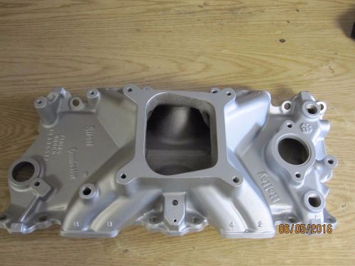 Holley intake manifold sbc chevy street dominator like new torker