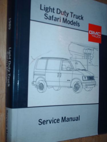 1989 gmc safari van shop manual / service book orig!