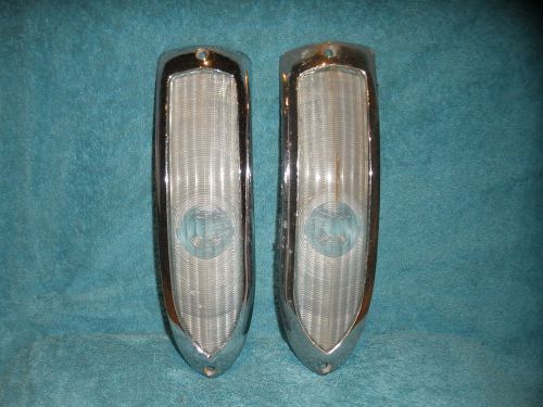 1950s pontiac parking/turn signal bezels and lenses 1953 1954 coupe sedan hotrod