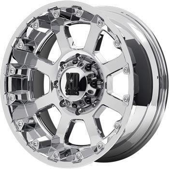 17x9 chrome xd xd807 strike 6x135 -24 rims nitto terra grappler 285/70/17