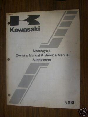 1982 kawasaki kx80 service manual supplement