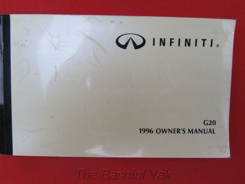 1996 infiniti g20 owners manual