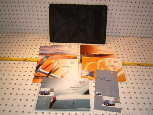 Audi a4 2003 sedan owner&#039;s oem 1 set of 6 manuals and audi black oem 1 pouch, a4