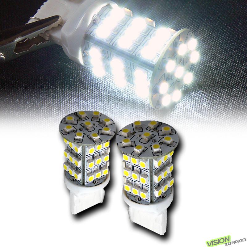 2pc white 7440 45x smd led front turn signal light lamp bulbs 12v 7440ll 7440a