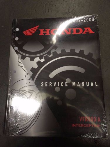 Honda vfr800/a service manual 2002-2008 (new &amp; sealed)