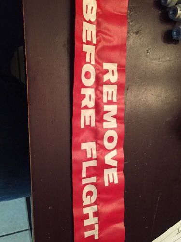 Aircraft remove before flight banner w pin