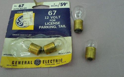 Auto bulbs  3 # 67  1 # 1034 bayonet base ge nos