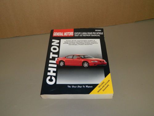 Chilton books 28380 repair manual 1997-00 century lumina grand prix intrigue