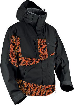 Hmk peak 2 2016 mens snowmobile jacket stamp orange/black