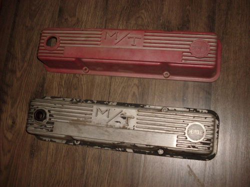 Vintage chevrolet chevy  327 350 m/t mickey thompson aluminum valve covers