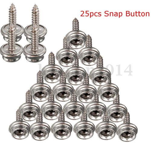 25pcs stainless steel copper screw canvas tent snap button wall nail 20mm length