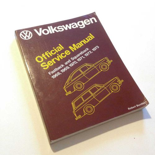 Vw fastback and squareback - official service repair manual – 1968 to 1973