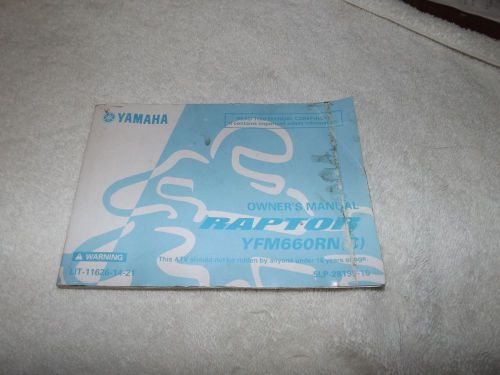 Yamaha raptor yfm660rn (c) owner&#039;s manual