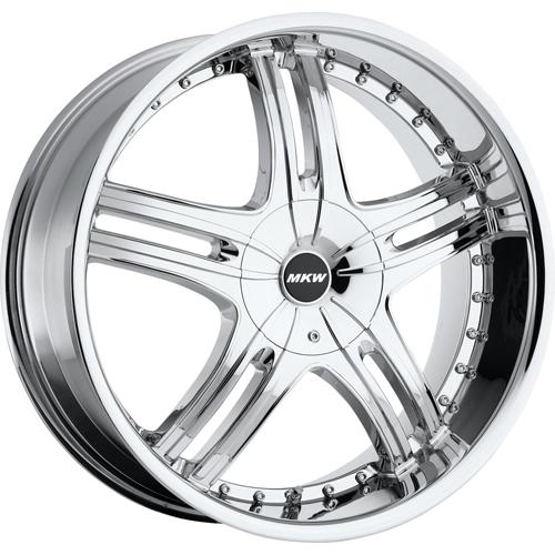 22x9.5 chrome mkw m105 wheels 5x115 5x120 +18 bmw 5 series 528 6 series 645 -650