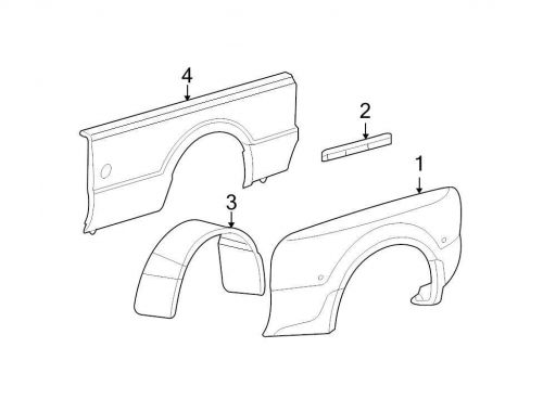 Ford oem fender 3c3z16313ba image 1