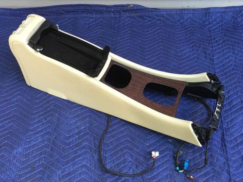 01-07 mercedes c320 c-class sedan oem tan center console &amp; wood grain shift trim