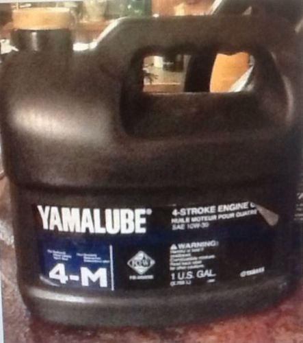 New yamaha yamalube 4-stroke engine oil, 4-m,10-w-30, one gallon