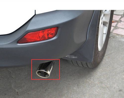 A pcs chrome stainless exhaust muffler tip for toyota rav4  2013 2014 2015 2016