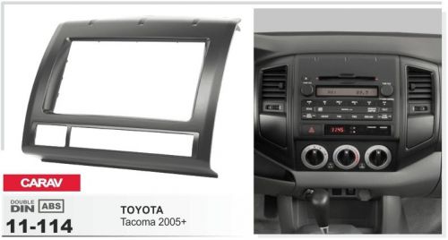 Carav 11-114 2din car radio dash kit panel for toyota tacoma 2005+