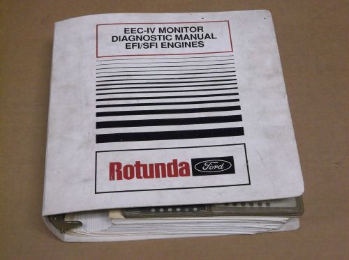 Ford oem service manual 1984-1989 eec iv monitor diagnostics efi sfi engines